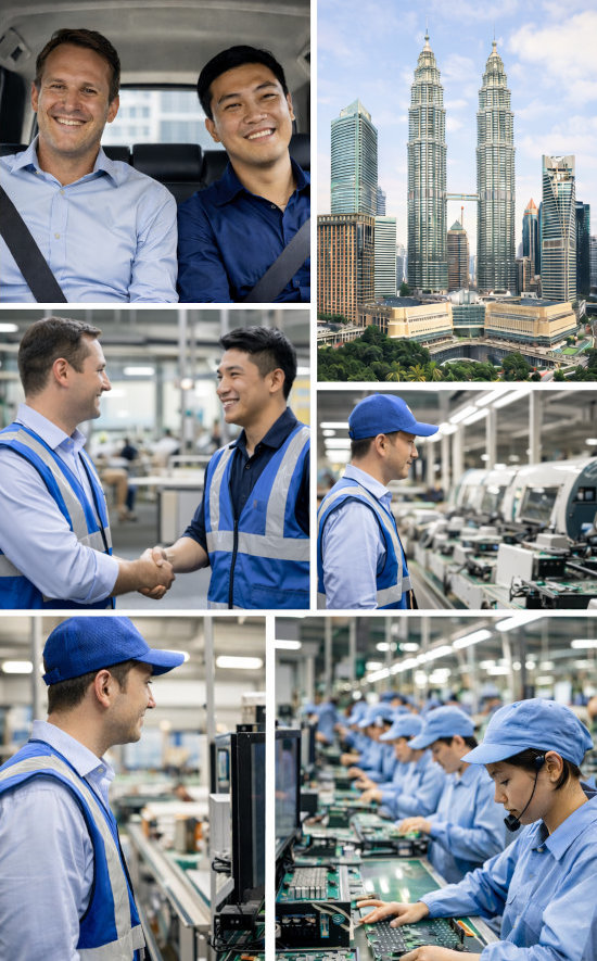 International client doing a sourcing trip in Malaysia